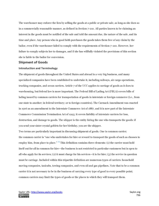 Business Law and the Legal Environment - Page 736